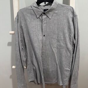 J. Crew Men's Gray Button Down Shirt